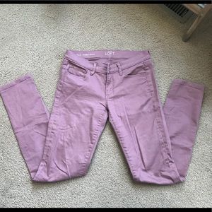 LOFT 26/2 Modern Skinny Dusty Rose Jeans